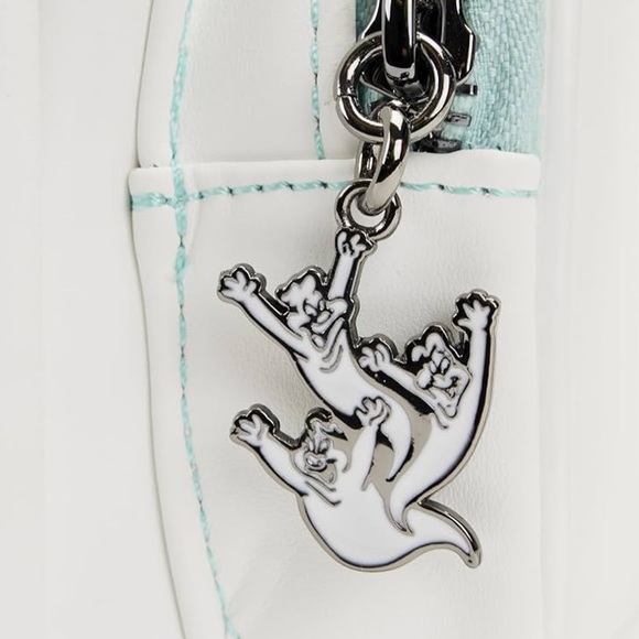 NWT Loungefly Casper Friendly Ghosty Glow In Dark Faux Leather Mini Back Pack - Picture 8 of 12